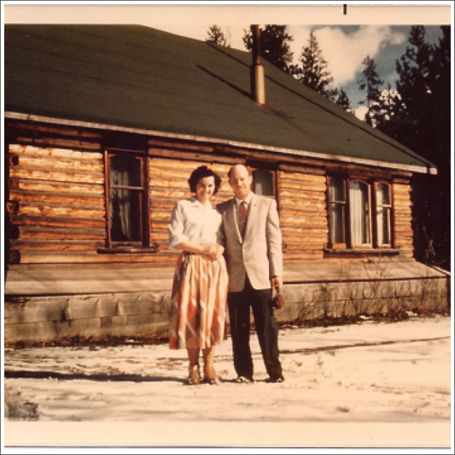The old log house at Valemount, BC